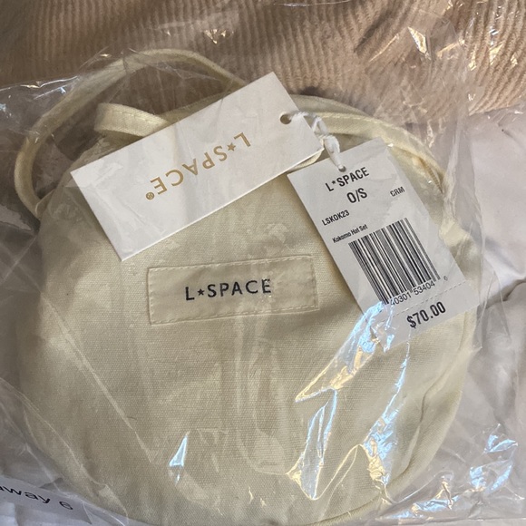 L*Space Women's Kokomo Hat Set Cream New with Tags - Picture 4 of 4